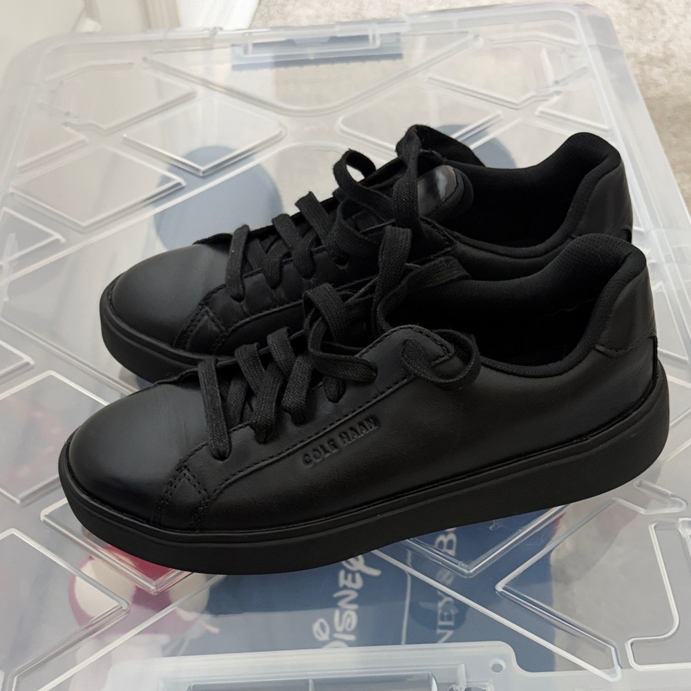 Cole Haan Classic Black Leather Sneakers